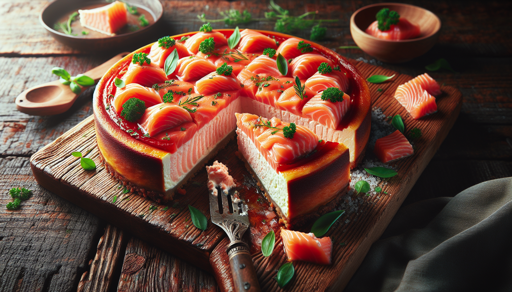 cheesecake salata salmone